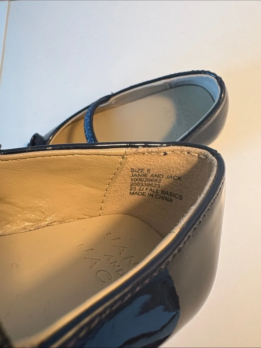 Janie & Jack navy ballet flats
